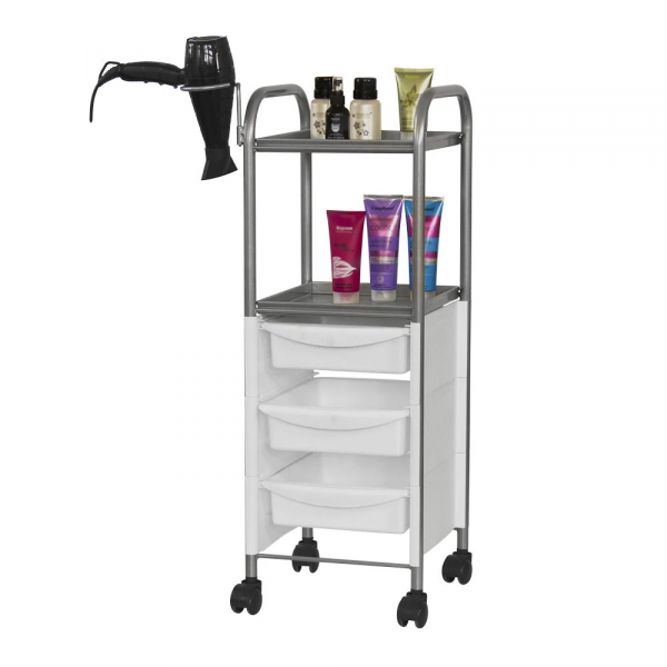 Тележка парикмахерская М-09, белый